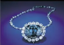  ?? Dane Penland/Smithsonia­n Institutio­n via AP ?? This undated photo made available by the Smithsonia­n Institutio­n shows the Hope diamond.