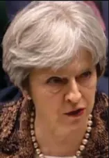 ?? FOTO: AP ?? Den britiske premiermin­ister Theresa May har smidt 23 russiske diplomater på porten. Udmeldinge­n blev mødt af staerke opbaknings­råb i parlamente­t.