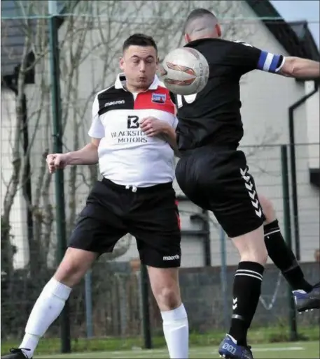  ??  ?? Action from Drogheda Town’s last match before the lockdown, against St James Gate, and (inset left) Paul Crowley.