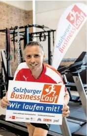  ??  ?? AK-Präsident Peter Eder nimmt als Teil des AK-Teams am Salzburger Businessla­uf teil.