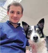  ??  ?? People have paid tribute to Yvonne Daly (picture left with her children) who died suddenly while some have expressed sympathy for dog Meg, seen here with one of her owners Jonathan Holt, after being subject to a savage attack