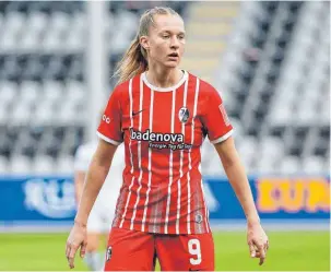  ?? FOTO: BEAUTIFUL SPORTS/IMAGO ?? Janina Minge möchte mit dem SC Freiburg den DFB-Pokal gewinnen.