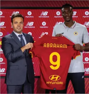  ?? Photo: Vanguard News ?? New beginnings… Tammy Abraham has completed his move to Serie A side AS Roma for a fee of £34m.