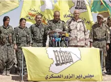  ?? Reuters ?? Ahmed Abu Khawlah, a commander of the SDF, says his forces have started fighting to flush out ISIL in Deir Ezzor
