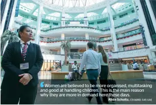  ?? Photo by Leslie Pableo ?? Sabinaq Castillo Litonco is one among hundreds of women security officers working across the UAE. The demand for female officers is on the rise in Dubai. —