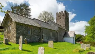  ?? ?? The Church of the Blessed Virgin Mary in the village of Oare in Somerset