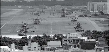  ??  ?? The US Marine Corps Air Station Futenma in Ginowan in Japan’s southern island prefecture of Okinawa. ( Photo: CNN )