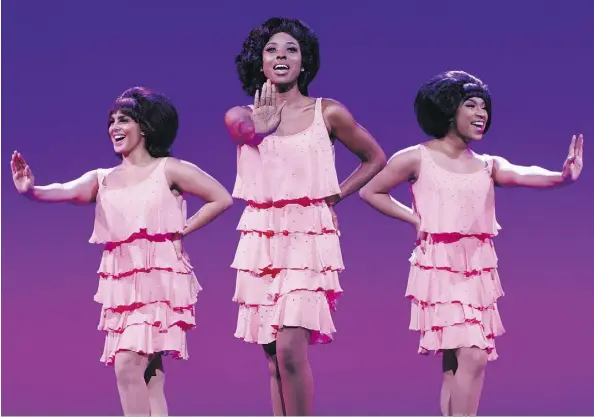  ?? JOAN MARCUS ?? Motown: The Musical, which features parts of 66 songs from the Motown catalogue, tells the story of the record label behind the classic songs.