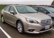  ?? PAWEL DWULIT/TORONTO STAR FILE PHOTO ?? The Subaru Legacy’s all-wheel drive is clever and effective.