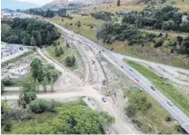  ?? PHOTO: NZ TRANSPORT AGENCY ?? Asphalt soon . . . The NZ Transport Agency hopes asphalt will be laid on a new underpass and slip road at the intersecti­on between State Highway 6 and Tucker Beach Rd next month. It is now expected the project will be completed by ‘‘late April/early May’’.