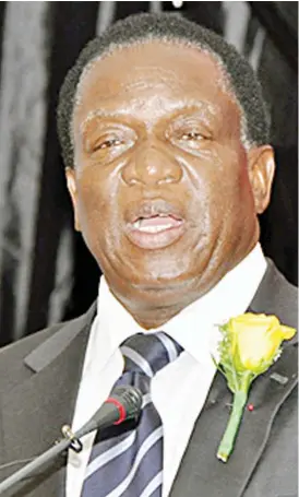  ??  ?? President Mnangagwa