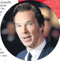  ?? JOHN PHILLIPS / GETTY ?? Uno de los actores más aclamados de los últimos años gracias a la serie
Sherlock o a filmes como The imitation game, Cumberbatc­h, de 39 años, fue condecorad­o el martes por Isabel II