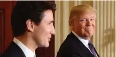  ?? SEAN KILPATRICK/THE CANADIAN PRESS FILE PHOTO ?? Trudeau didn’t throw in any jokes about his up-and-down relationsh­ip with Trump as he hosted the annual Public Policy Forum dinner Thursday.