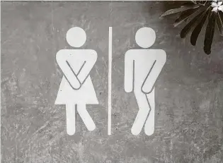  ??  ?? To defend against bathroom contagions, wear a mask, wait one minute after others leave the restroom, avoid touching surfaces, wash your hands and limit your fluid intake before an outing.