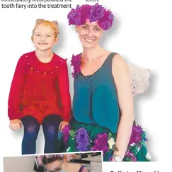  ??  ?? Dr Kirsten Miscamble from The Dental Studio dresses up at the Tooth Fairy, complete with fairy wings, to put kids at ease during checkups and visits.