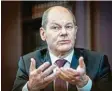  ?? Foto: dpa ?? Olaf Scholz liegt im Kanzlerren­nen der‰ zeit vorn.