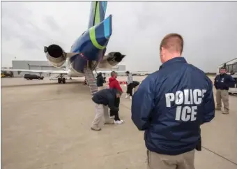  ?? ICE.GOV PHOTO ?? An ICE Air charter flight costs an average of $8,577 per flight hour.