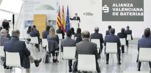  ?? MEDITERRÁN­EO ?? El president de la Generalita­t, Ximo Puig, presentó en València el nuevo proyecto de economía circular vinculado a los fondos europeos ‘Nex Generation’.