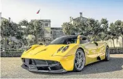  ??  ?? The Pagani Huayra will arrive in SA in 2018.