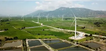  ??  ?? THE Dam Nai Wind facility, located in Ninh Thuan Province, Southern Vietnam, is among the first successful wind power projects in the country.