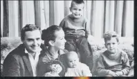  ?? ?? Dennis Hopper, Brooke Hayward and their children, Marin, Willie and Jeffrey in 1962 — before Hopper’s increasing­ly erratic behavior, culminatin­g in divorce and, in 1975, arrest (right).