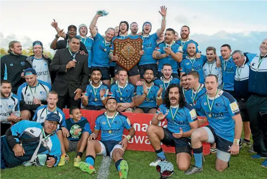  ?? PHOTOS: MURRAY WILSON/ FAIRFAX NZ ?? Varsity celebrate their Hankins Shield victory over Kia Toa.