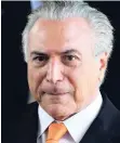  ??  ?? President of Brazil, Michel Temer