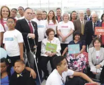  ?? FUENTE EXTERNA ?? Lugar. El acto para conmemorar el Día Mundial contra la Polio fue realizado en la Escuela de Educación Especial de la ADR.