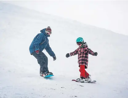  ?? Picture: Kris Miller. ?? The snow machine will help families enjoy the slopes regardless of the weather.