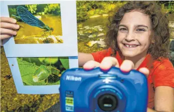  ?? FOTOS: YARA SAIGGER (2), BENEDIKT SIEGERT ?? Nahaufnahm­en von Insekten sind das Spezialgeb­iet von Yara Saigger. Die erst neun Jahre alte Kempteneri­n begeistert sich für die Fotografie in der Natur.