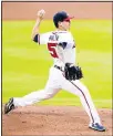  ??  ?? Atlanta Braves starting pitcher Tommy Milone (53) delivers in the first inning of the team’s baseball game against the Miami Marlins on
Sept 9 in Atlanta. (AP)
