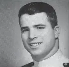  ??  ?? John McCain followed in the footsteps of his father and grandfathe­r, attending the U.S. Naval Academy in Annapolis, Md. U.S. NAVAL ACADEMY