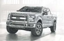  ??  ?? The Ford Atlas concept is considered a precursor to Ford Motor Co.'s next-generation F-150 full-size pickup.