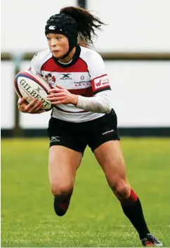  ??  ?? Five tries: Hartpury-Gloucester’s Kelly Smith