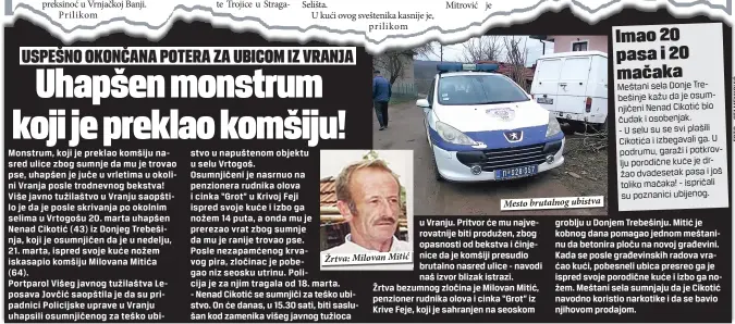  ??  ?? Žrtva: Milovan Mitić
Mesto brutalnog ubistva