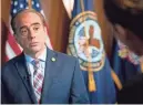  ??  ?? David Shulkin, secretary of the Department of Veterans Affairs, defends his oversea travel. JASPER COLT/USA TODAY