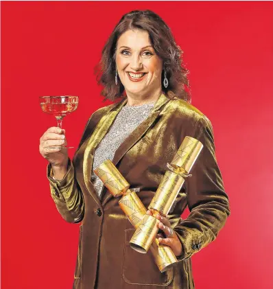  ?? PHOTO: STEVE HUMPHREYS ?? Raising a glass:
Corinna Hardgrave says wine is made for enjoying, not for mindless drinking.