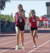  ?? RAUL EBIO — SANTA CRUZ SENTINEL, FILE ?? Ashlyn Boothby of Scotts Valley High took the final spot in the 1,600-meter final in Friday’s prelims at the CIF State Track and Field Championsh­ips in Clovis.