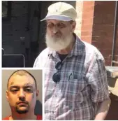  ?? PROVIDED; CHICAGO POLICE ?? Al Besst (wearing hat) was a well-liked figure in the Bridgeport community and was active at First Trinity Lutheran Church. Gerardo Campos was held without bond for the shooting.