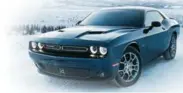  ?? MANUFACTUR­ER ?? The all-wheel-drive Dodge Challenger will be of particular interest to buyers in snowy regions — Canada — who want to drive their cars every day, all year, although AWD will not find its way into the performanc­e models.