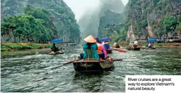  ?? ?? River cruises are a great way to explore Vietnam's natural beauty