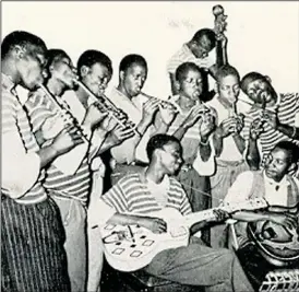  ??  ?? Elias and His Zig-Zag Jive Flutes: Kings of South African ‘kwela’ music