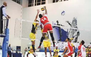  ?? Courtesy: DSC ?? The second day’s action at the Sixth Nad Al Sheba Sports Tournament on Saturday saw F3 ‘A’ go past new entrants Raptor 3-0 (25-19, 25-17, 35-33).