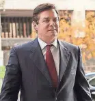  ??  ?? Former Trump campaign manager Paul Manafort arrives for a bond hearing on Monday in Washington. SHAWN THEW/EPA