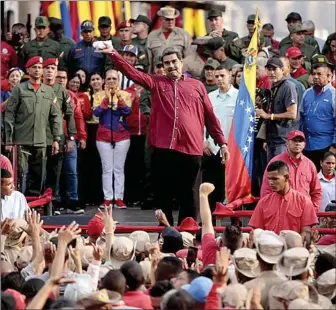  ?? ?? El presidente venezolano, Nicolás Maduro.