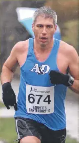  ?? Picture: Chris Davey FM3005808 ?? Robin Butler of Ashford and District Roadrunner­s was 23rd in the Canterbury 10-mile road race on Sunday after clocking 1hr 3min 31sec