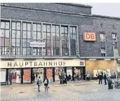  ?? FOTO:CSR ?? Der Konrad-Adenauer-Platz vor dem Düsseldorf­er Hauptbahnh­of soll umgebaut werden.