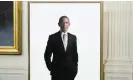  ?? Photograph: Andrew Harnik/AP ?? Former president Barack Obama's White House portrait.