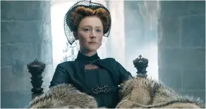  ??  ?? Saoirse Ronan stars as Mary Stuart in the new film Mary Queen of Scots.WFF