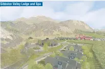  ?? IMAGE: SUPPLIED ?? An artist’s impression of the Gibbston Valley Lodge and Spa, with the existing redroofed winery and restaurant complex at centre right.